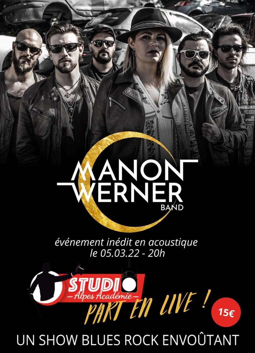 Manon Werner Band en acoustique au Studio Alpes Académie